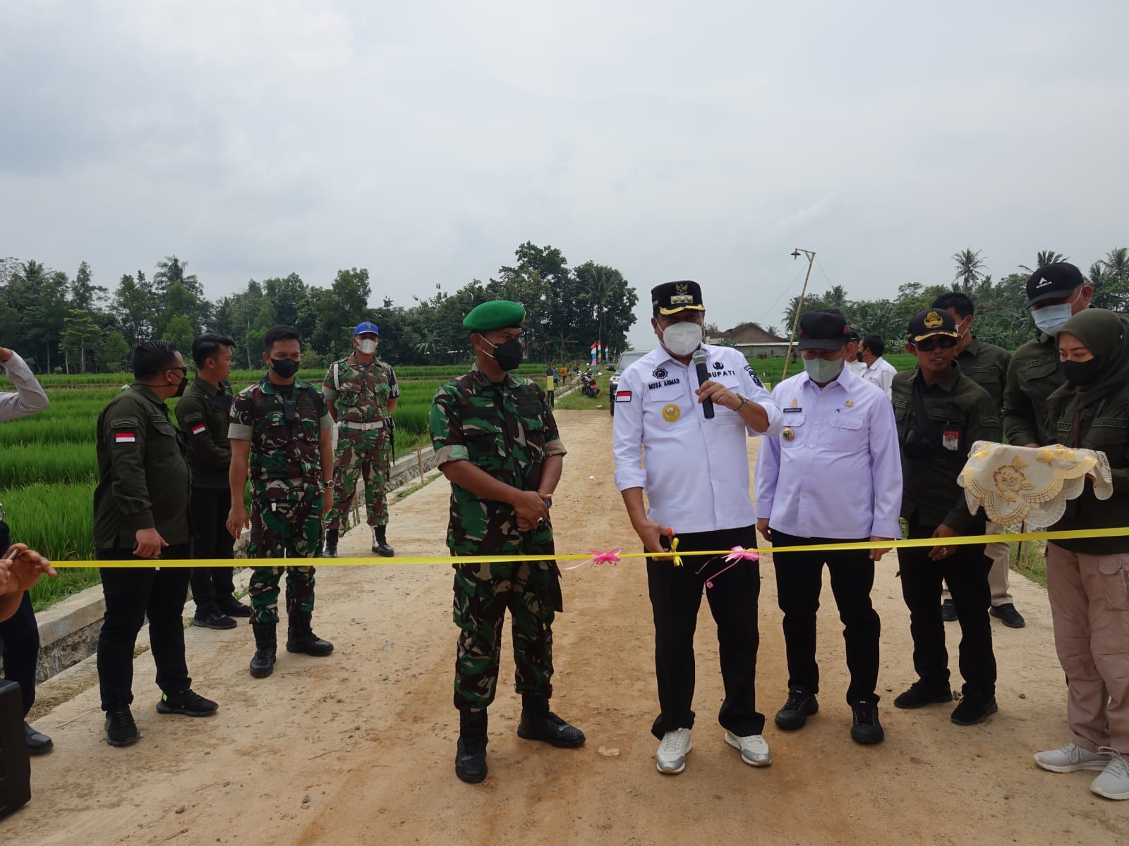 Bupati Lampung Tengah Musa Ahmad Melakukan Kunjungan Kerja di Kecamatan Punggur