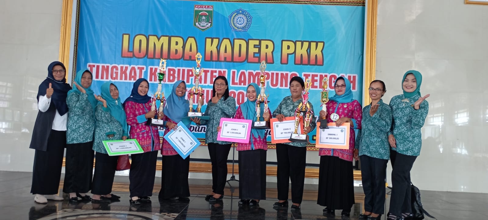 Punggur Juara Umum Lomba Kader PKK Tingkat Kabupaten Lampung Tengah Tahun 2022